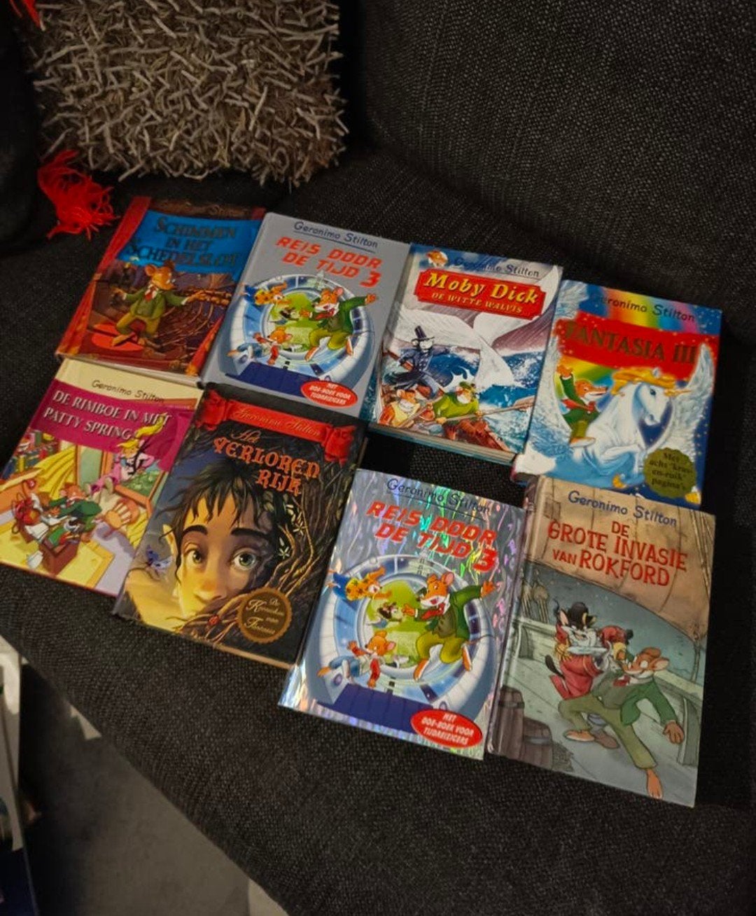 Geronimo Stilton Boekenpakket - 8 Spannende Avonturen!, Boeken, Ophalen of Verzenden, Zo goed als nieuw, Geronimo Stilton, Fictie