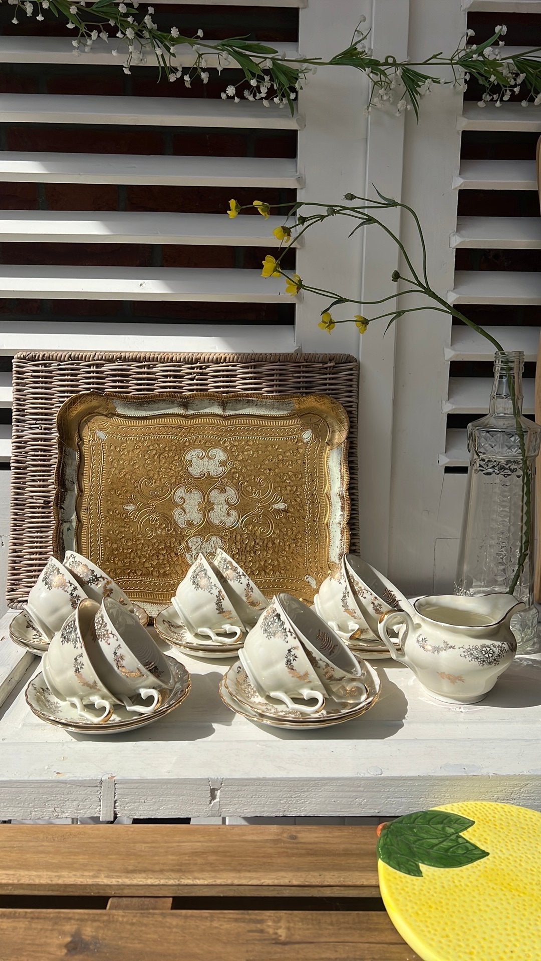 Servies Mosa Maastricht 10 kop schotels + melk/suiker, Ophalen of Verzenden, Zo goed als nieuw