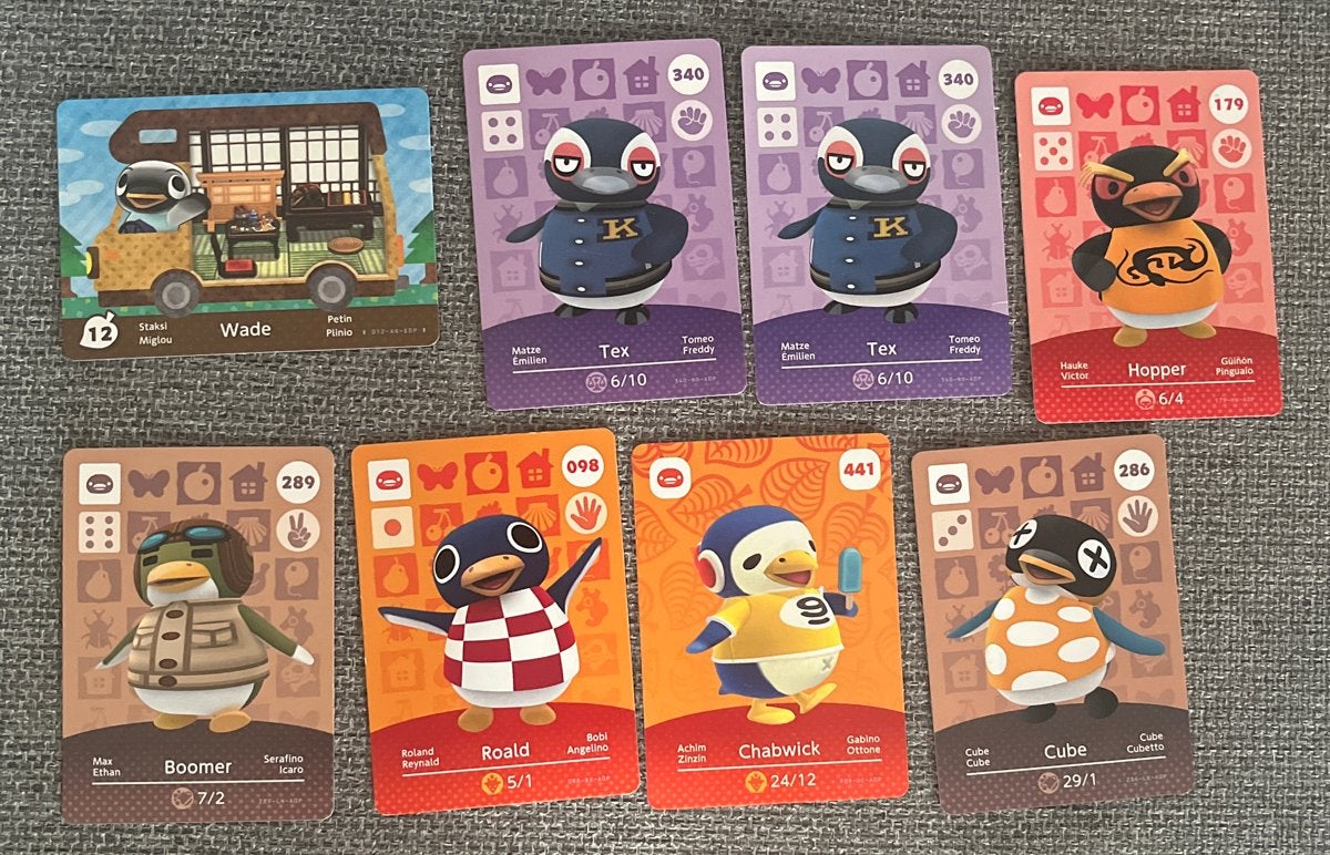 Animal Crossing Amiibo Kaarten - Pinguïn Collectie, Ophalen of Verzenden, Zo goed als nieuw, Meerdere kaarten