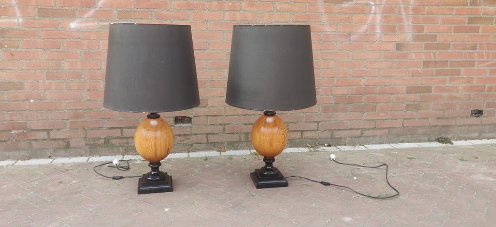 Grote Coloniale lampen retro jaren 90, Ophalen, Gebruikt, Rechthoekig, 50 cm of meer