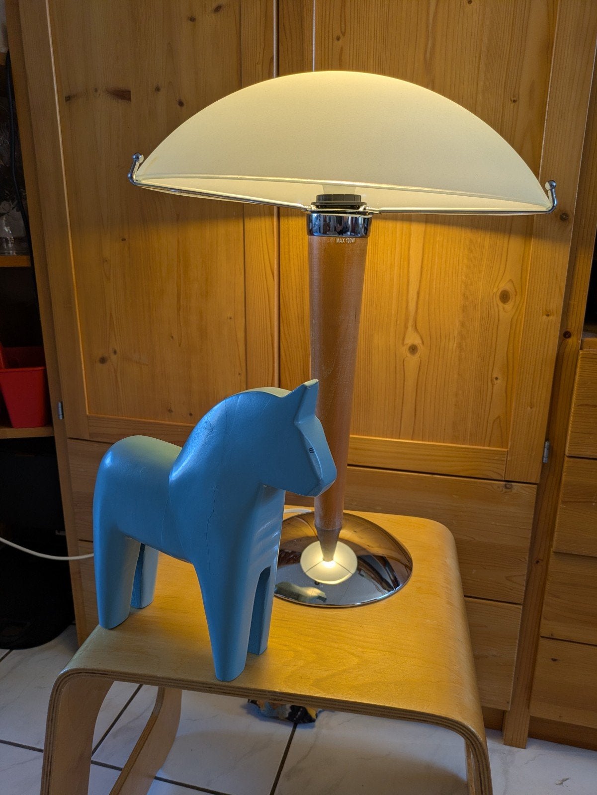 Vintage IKEA Kvintol Tafellamp XL - Gebruikt, Beige, Gebruikt, Vintage, Sfeerlamp
