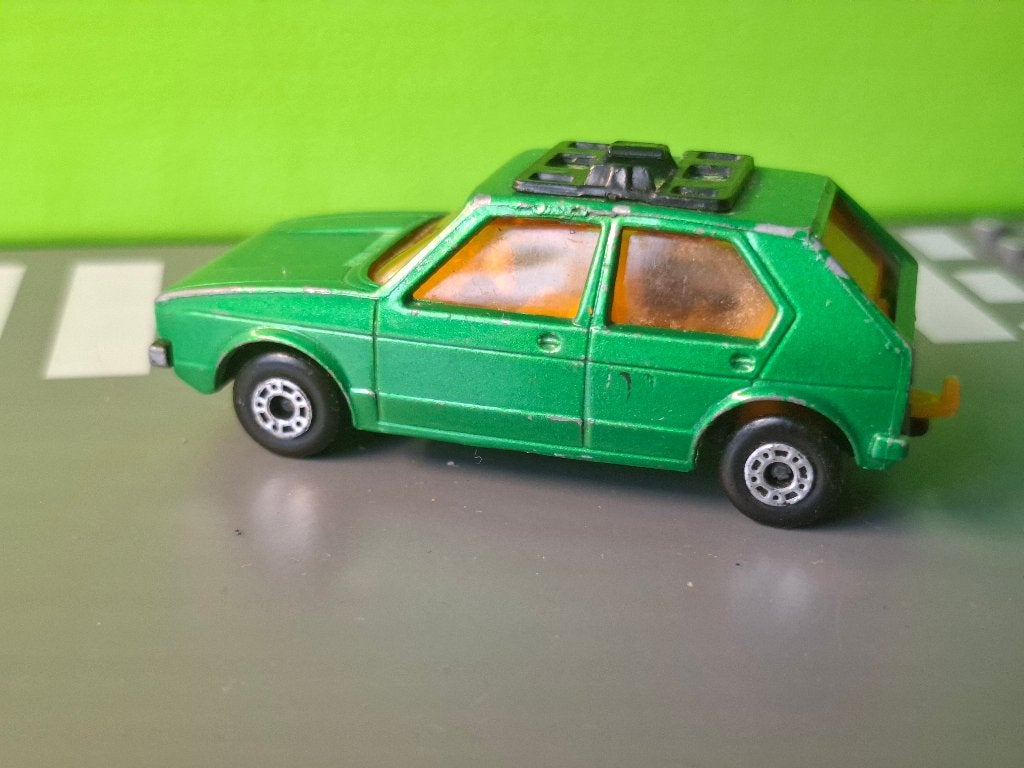 Matchbox 7 - Volkswagen Golf LS [groen] 1/60, Ophalen of Verzenden, Gebruikt, Auto