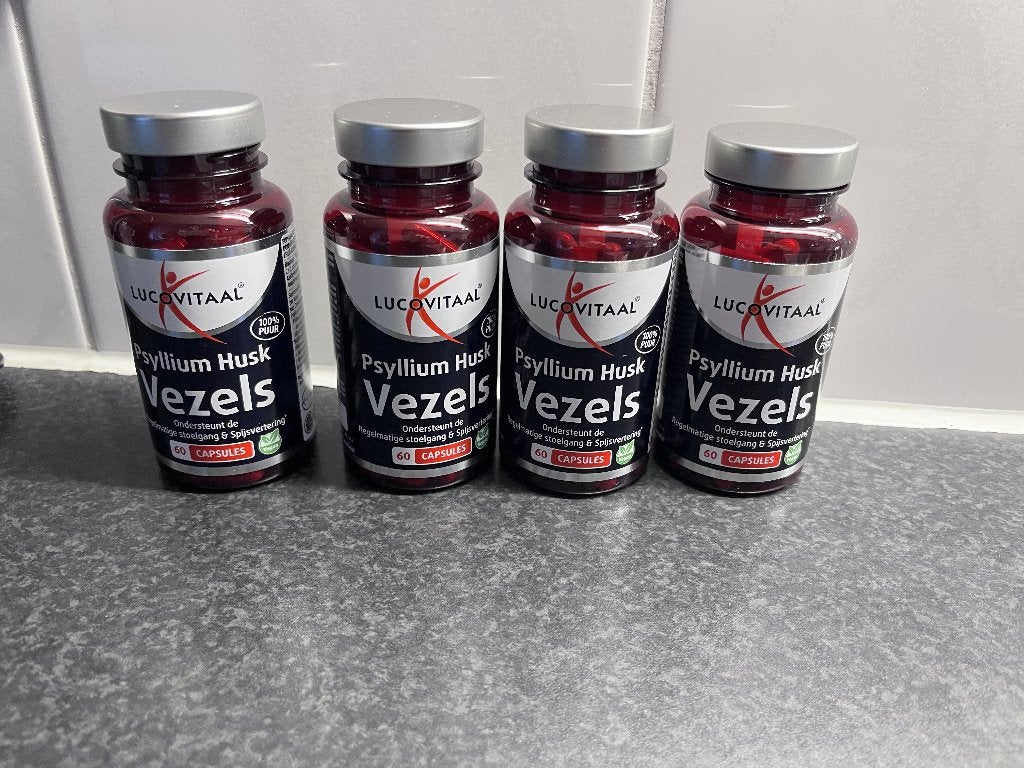 Lucovitaal Psyllium Husk Vezels (60 capsules), psylliumvezel, Ophalen of Verzenden, Nieuw, Overige typen