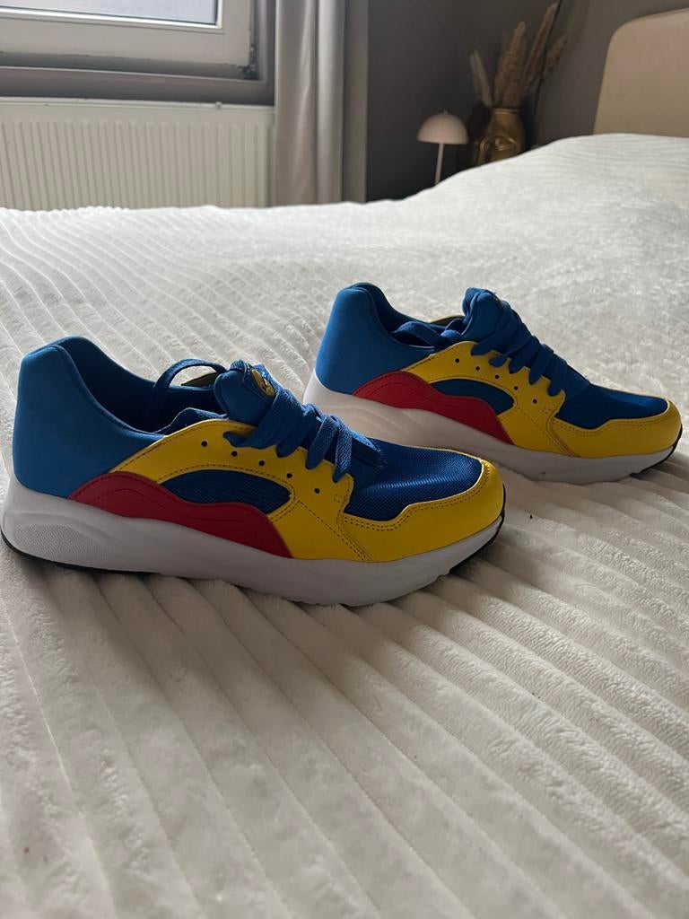 Lidl Sneakers - Blauw, Geel, Rood, Kleding | Dames, Ophalen of Verzenden, Nieuw, Blauw, Sneakers of Gympen