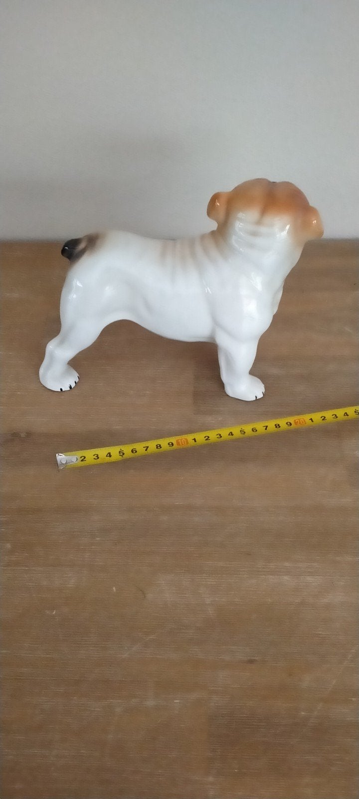 Porselein beeldje van een Engelse bulldog, Ophalen, Zo goed als nieuw, Hond of Kat, Beeldje of Figuurtje