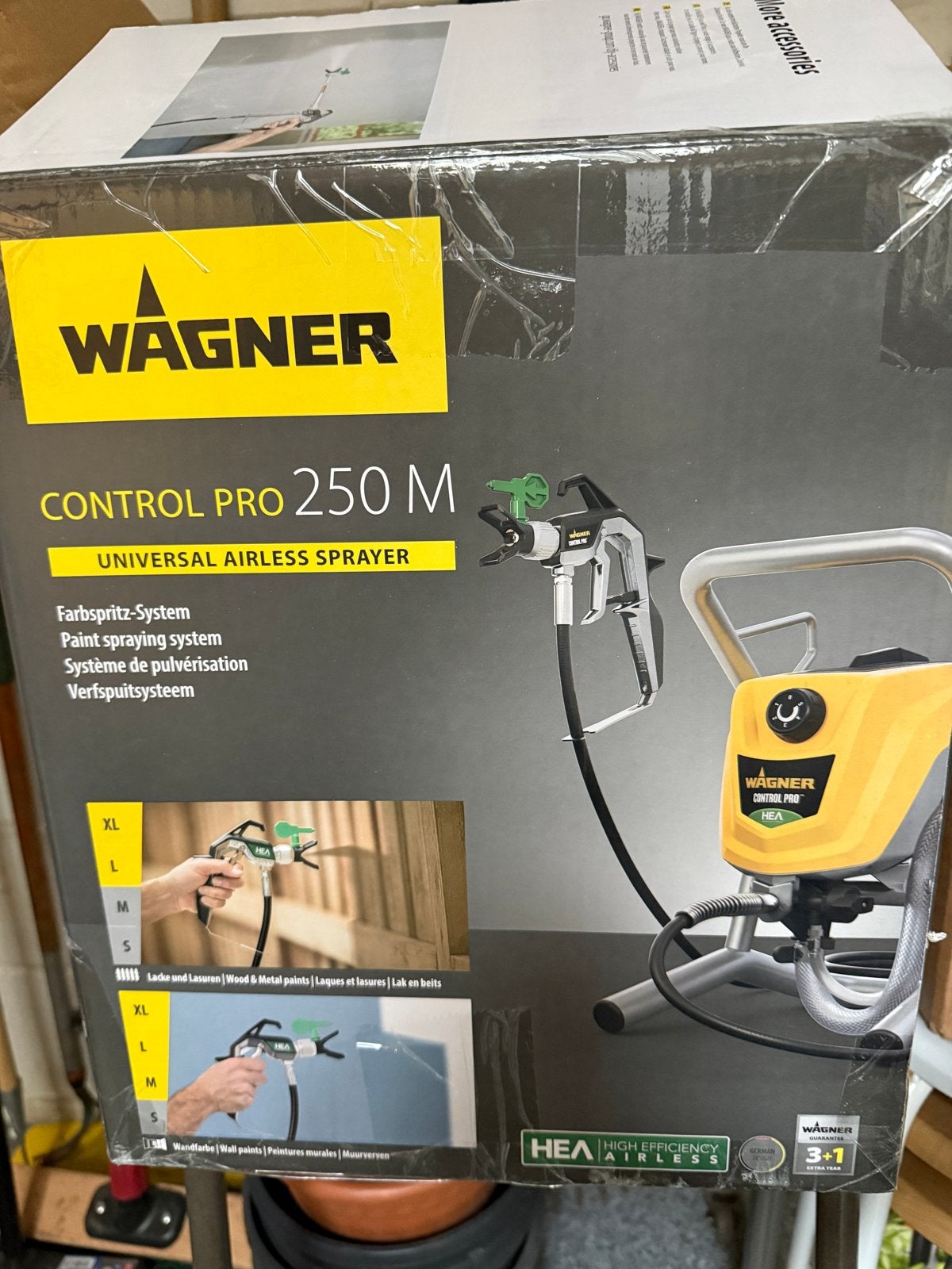 Wagner Control Pro 250 M Verfspuit - Compleet, Ophalen of Verzenden, Gebruikt, Verfspuit of Verfpomp