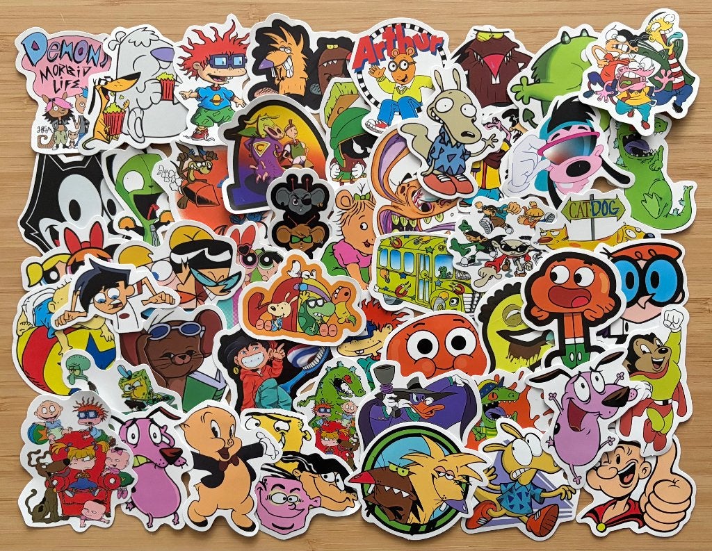 Jaren 90 tv series, programma's stickers, Verzenden, Nieuw, Meerdere stickers
