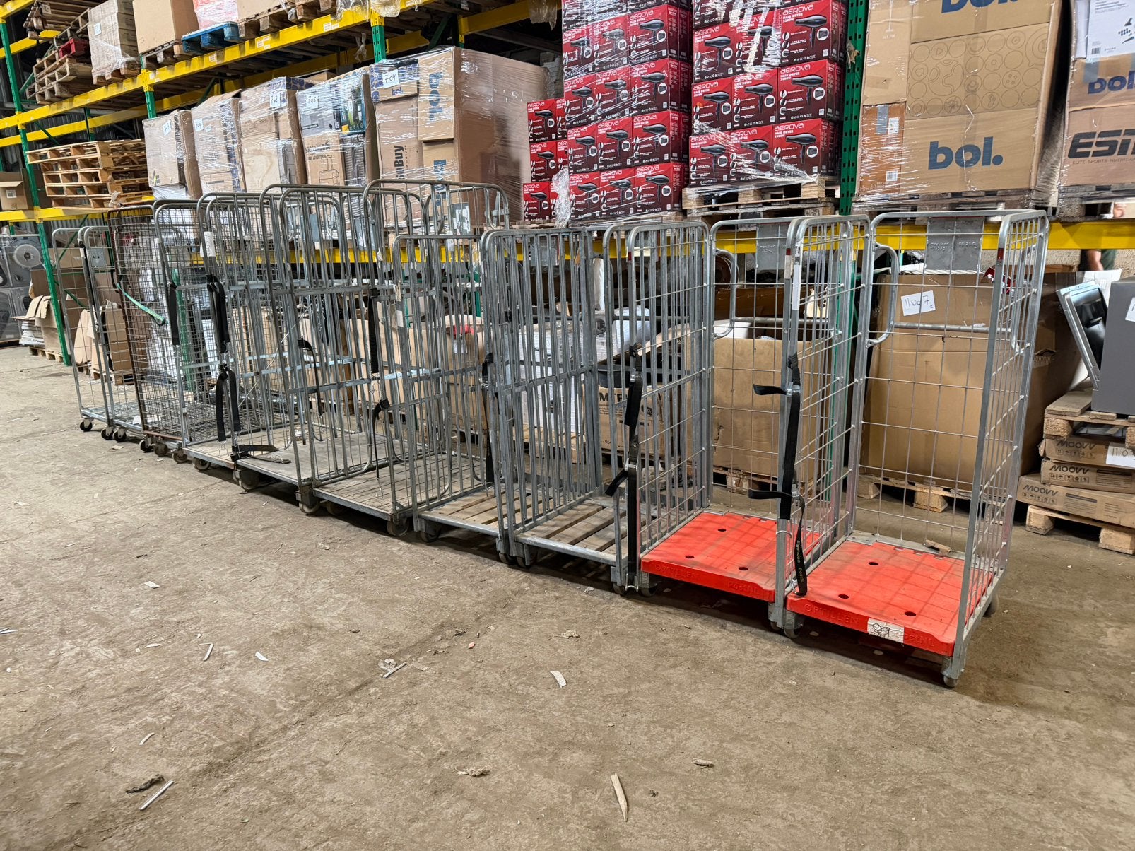 Partij 10 Transportkarren / Postkarren / Rolcontainers, 100 liter of meer, Ophalen of Verzenden, Zo goed als nieuw, Transportkar