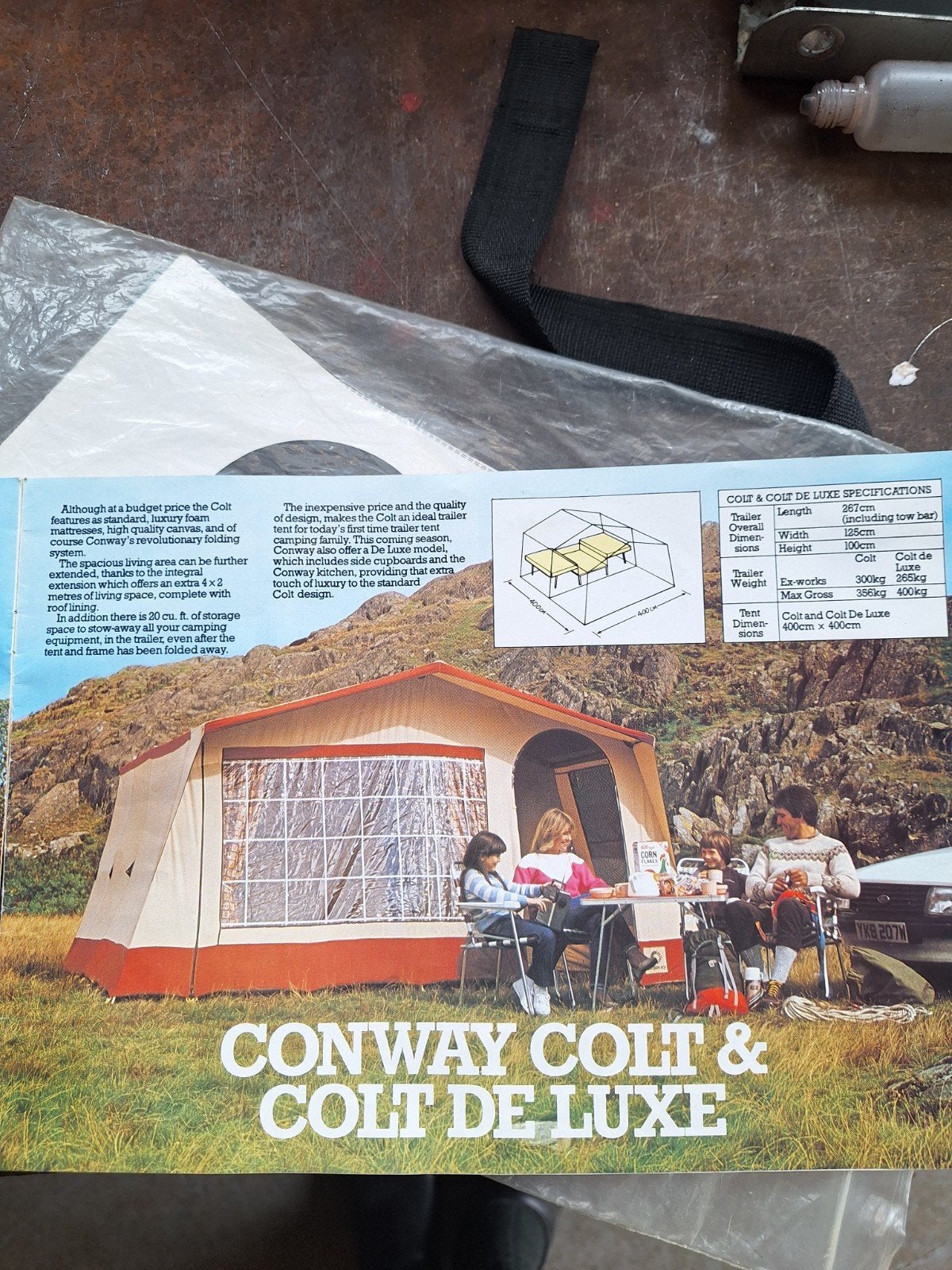 t.e.a.b. Conway Colt & Colt De Luxe tentdoek (zonder frame), Ophalen