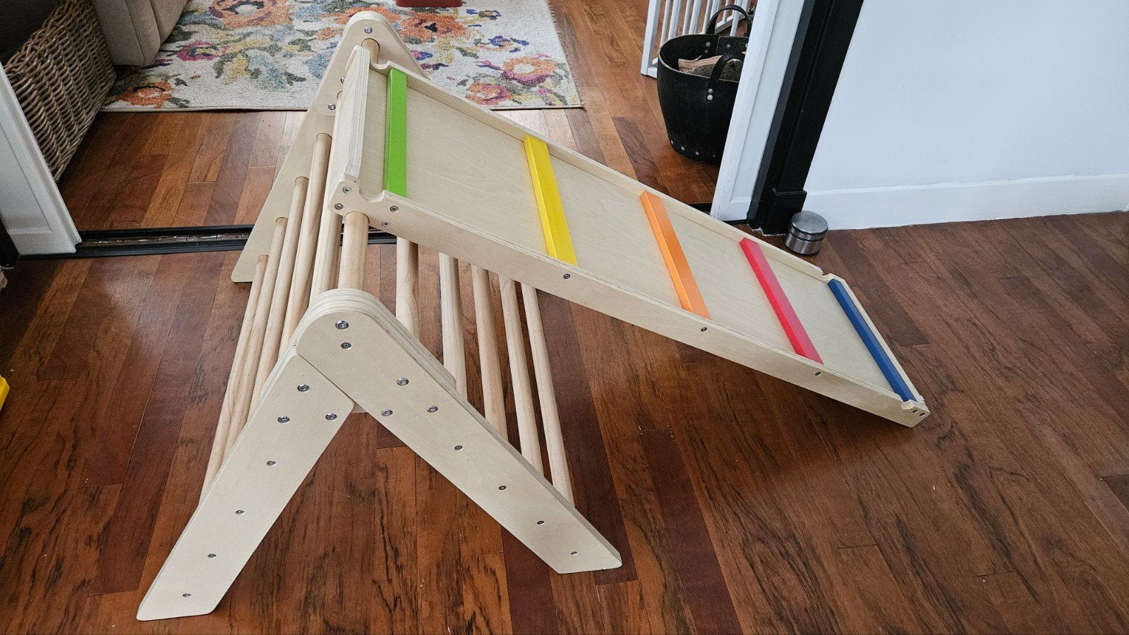 Playtive houten klimrek met glijbaan, Ophalen, Zo goed als nieuw, Glijbaan