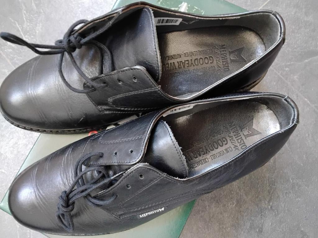 Mephisto Goodyear Welted Herenschoenen Zwart Maat 44, Kleding | Heren, Schoenen, Verzenden