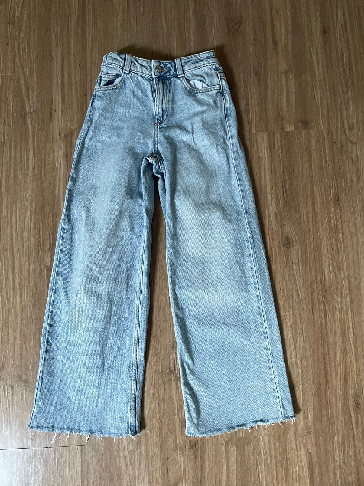 Wideleg jeans mango mt 140, Broek, Meisje, Mango, Ophalen of Verzenden