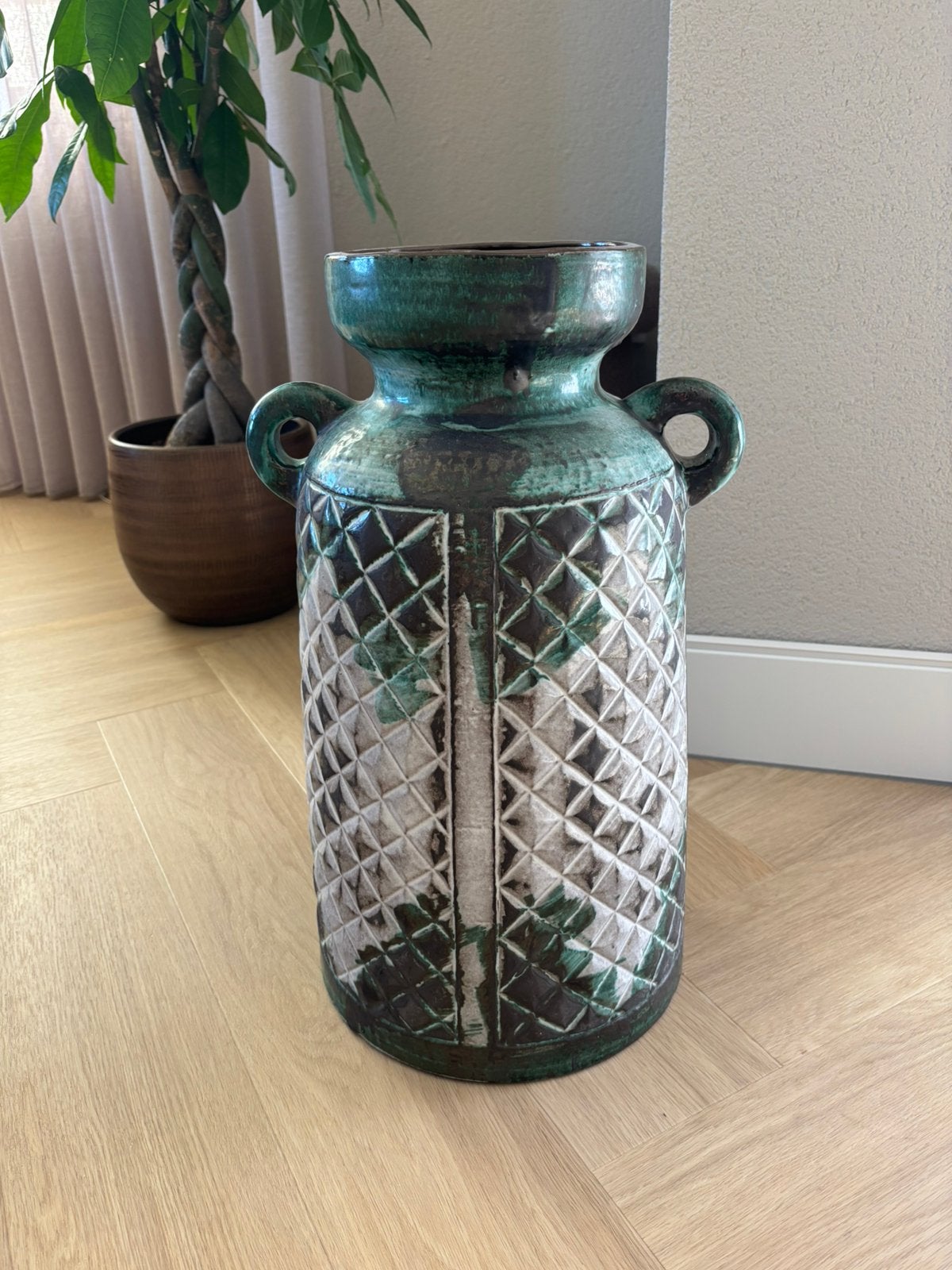 Prachtige West Germany vloervaas. 50 cm., Ophalen, Zo goed als nieuw