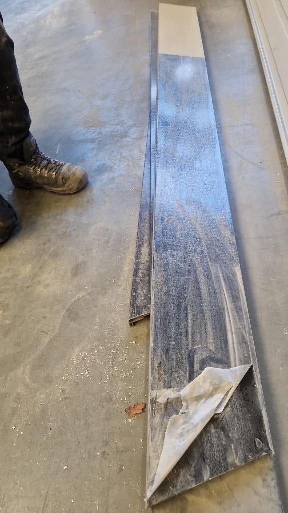 Boeiplank zwart keralit/ vinlyplus, Doe-het-zelf en Verbouw, Ophalen, 25 tot 50 mm, Nieuw, Plank