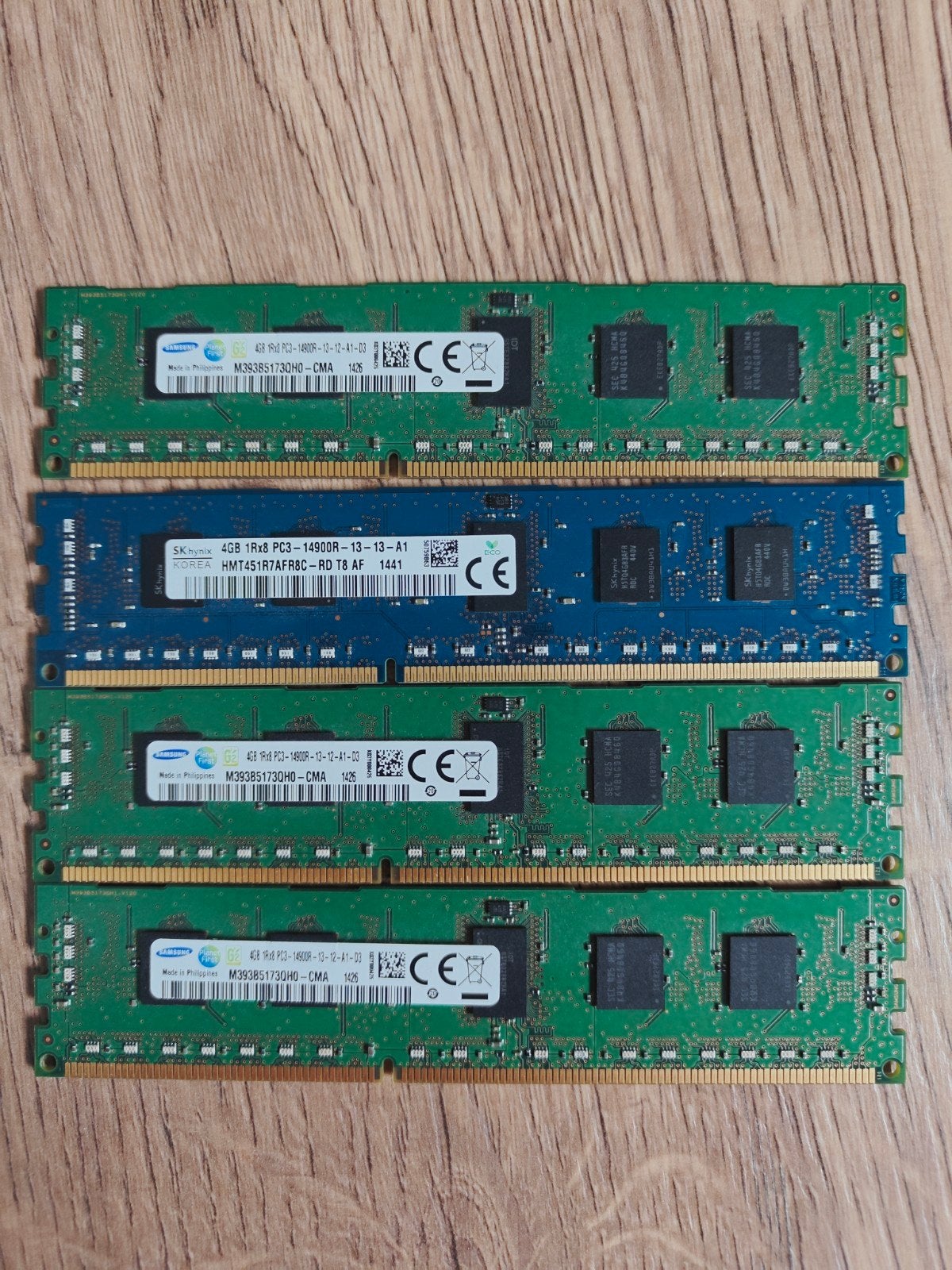 4 x 4GB DDR3 ECC ram geheugen, Ophalen, Gebruikt, Server, DDR3