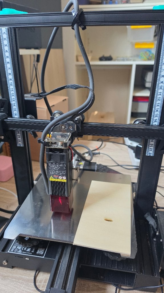 10 watt laser graveer machine met air assist en laptop, Computers en Software, 3D Printers, Gebruikt, Ophalen of Verzenden
