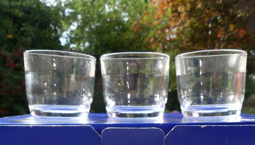 Set 6 Nieuwe Arabia Wartsila Prisma Glas / Glazen in de doos, Huis en Inrichting, Glas of Glazen, Arabia, Klassiek, Nieuw