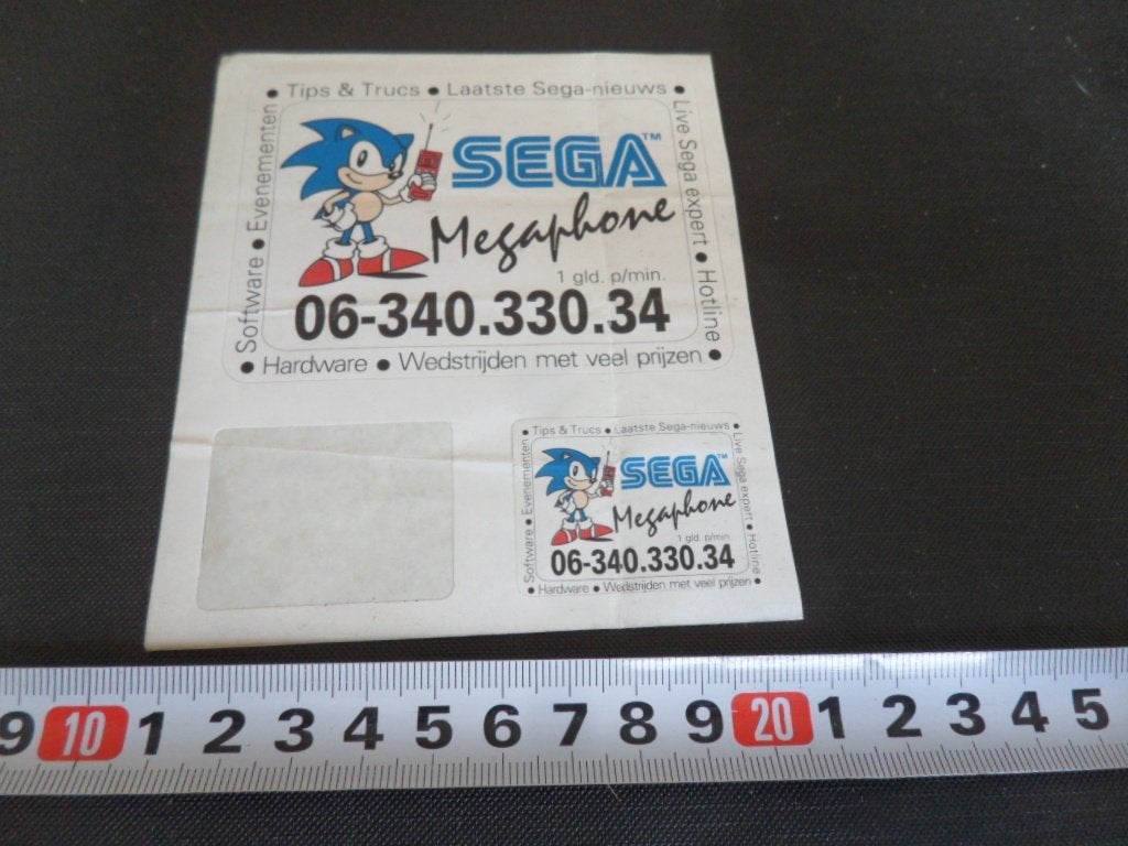 sticker set SEGA Megaphone  06-34033034, Ophalen, Zo goed als nieuw