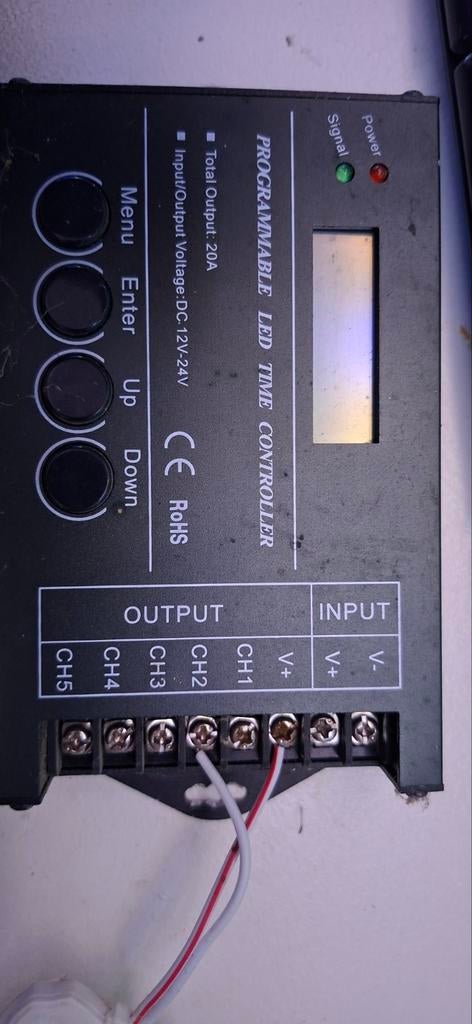 Programmeerbare LED Tijd Controller 12V-24V, 20A TC-420, Ophalen of Verzenden, Gebruikt, Modern