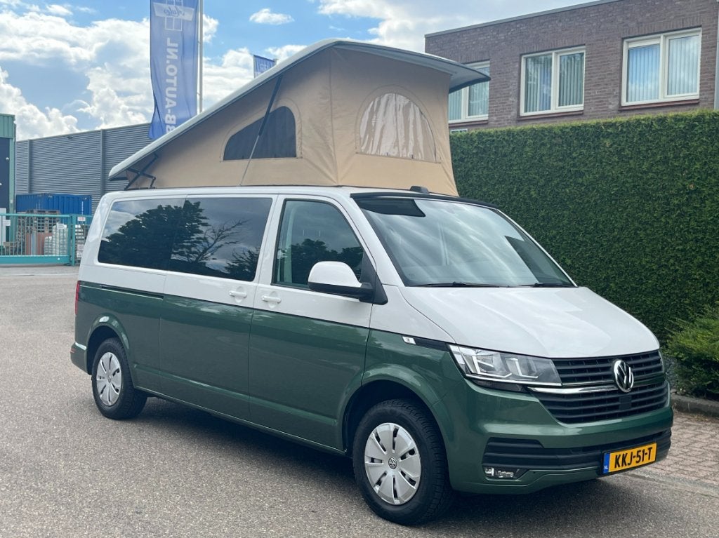 Volkswagen Transporter T6.1 buscamper standkachel 4persoons, Volkswagen, Airbags, 5 tot 6 meter, Hefdak
