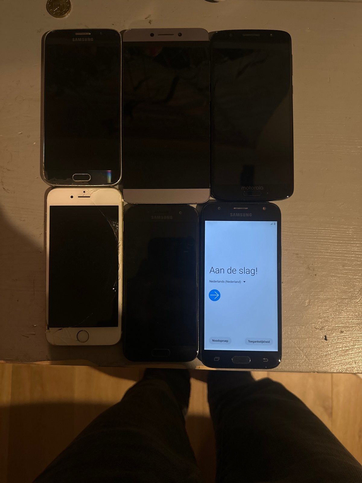 Partij smartphones: Samsung, iPhone, Motorola (6 stuks), Telecommunicatie, Mobiele telefoons | Overige merken, Gebruikt, Overige modellen