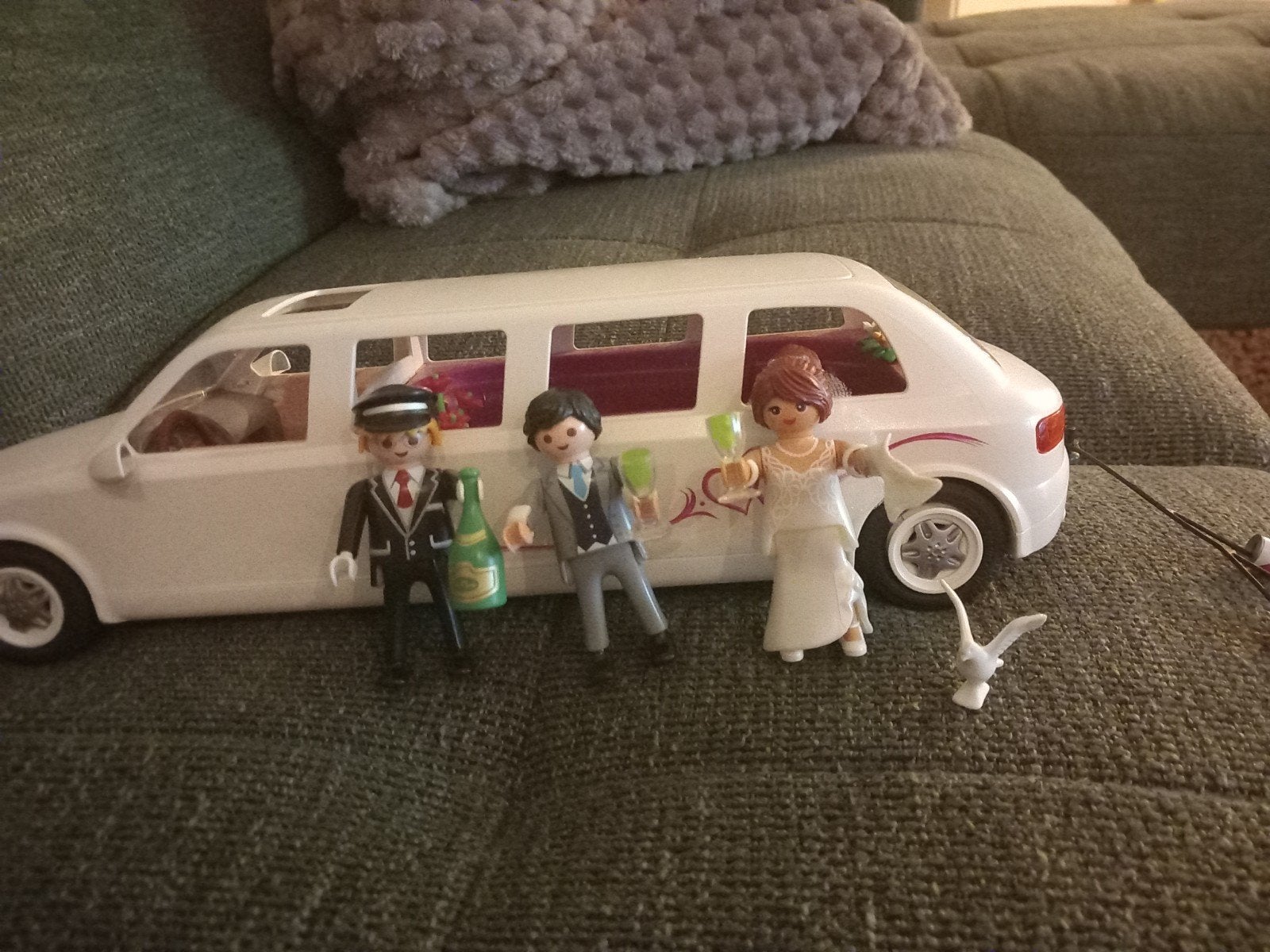 Playmobil Bruiloft Limousine met Bruidspaar en Chauffeur, Kinderen en Baby's, Complete set, Voertuig, Nieuw, Ophalen of Verzenden