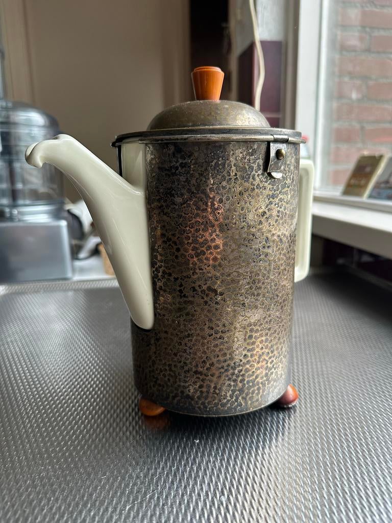 Art Deco Bauhaus theepot van WMF, Duitsland, jaren 40, Ophalen of Verzenden