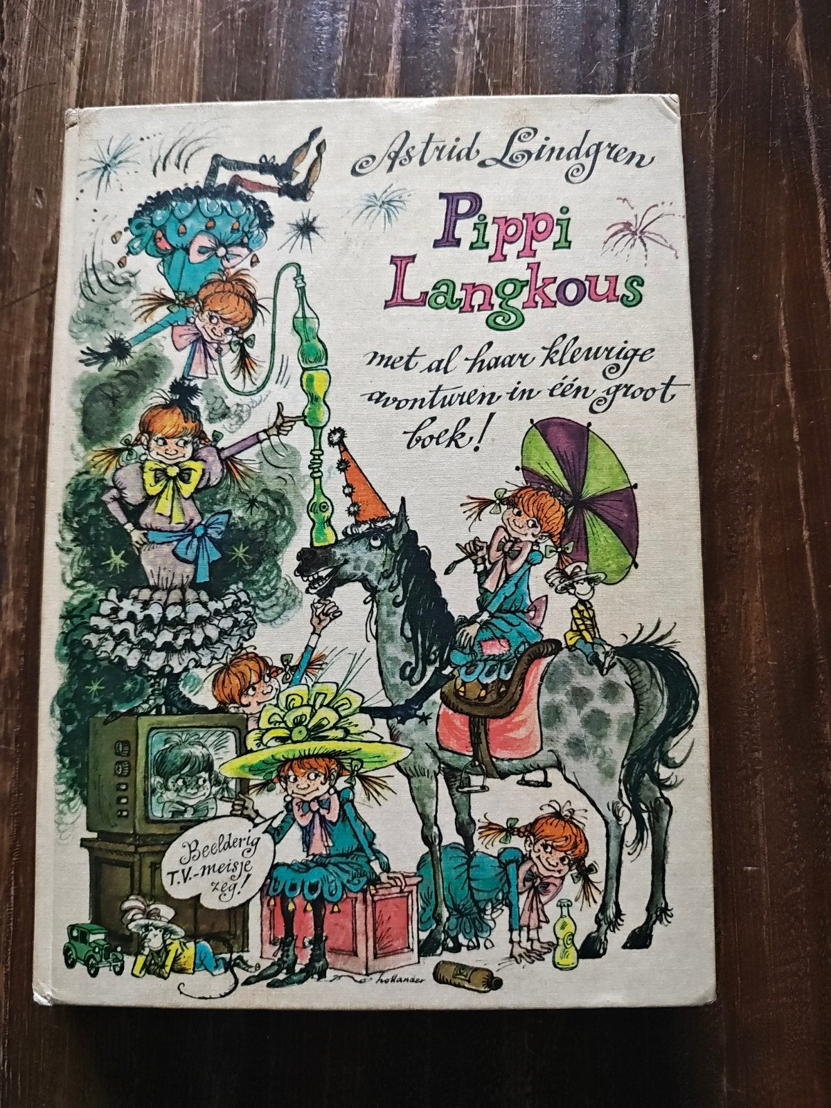Pippi Langkous - Astrid Lindgren (1972) - vintage, Ophalen of Verzenden, Gelezen, Astrid Lindgren, Fictie algemeen