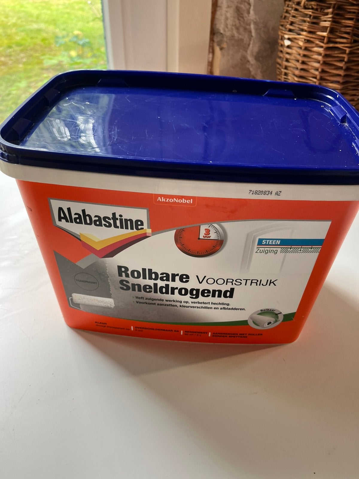 Voorstrijk alabastine 5 liter nieuw in dichte verpakking, 5 tot 10 liter, Ophalen, Nieuw, Overige kleuren