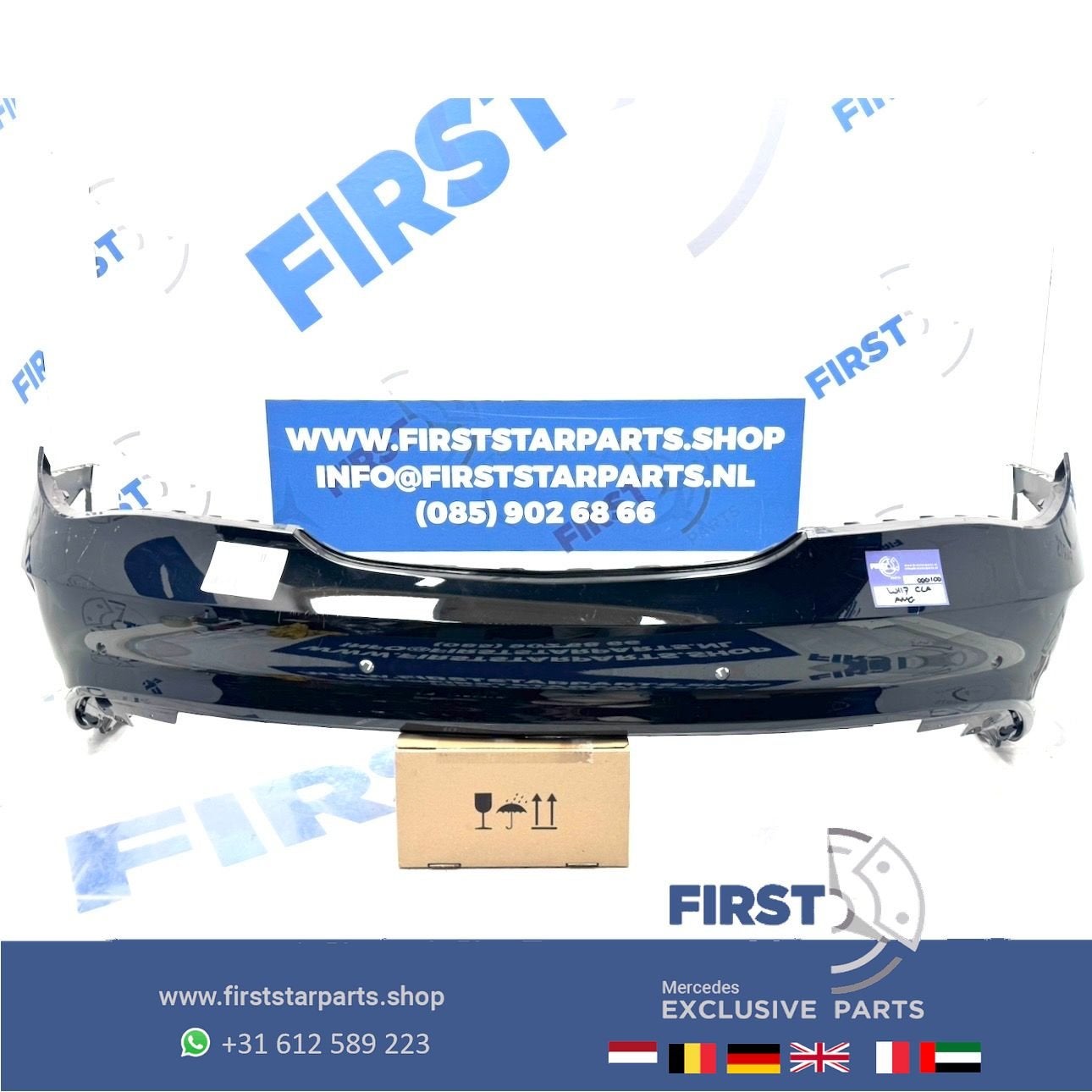 W117 C117 X117 CLA AMG ACHTERBUMPER ZWART 191 Mercedes 2013-, Gebruikt, -, Ophalen of Verzenden, Achter