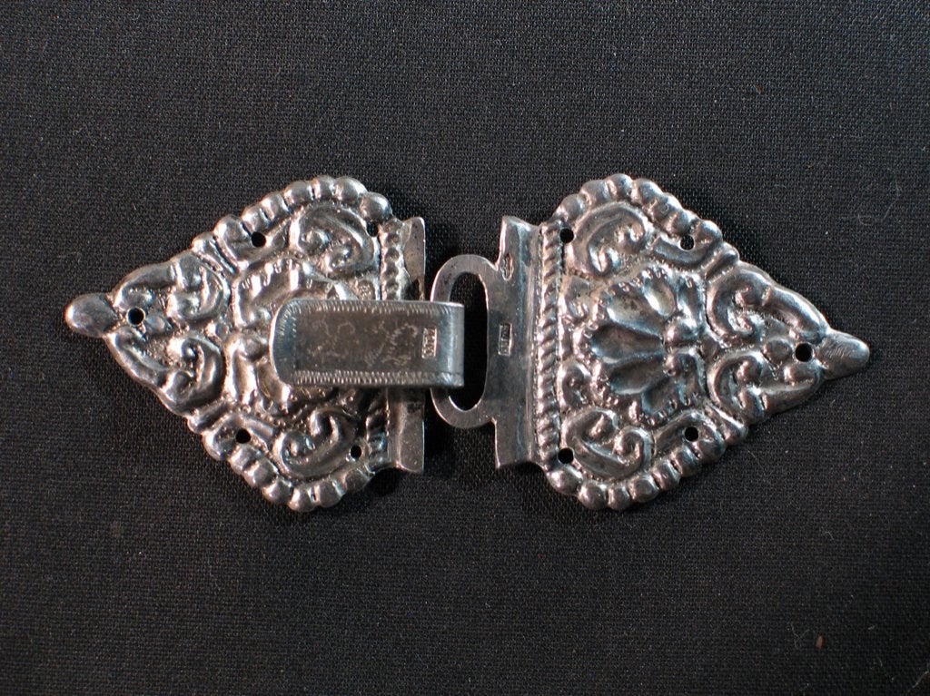 Gesp antiek zilver Staphorst/Meppel J. Jonker 1875. 2084, Antiek en Kunst, Ophalen of Verzenden, Zilver