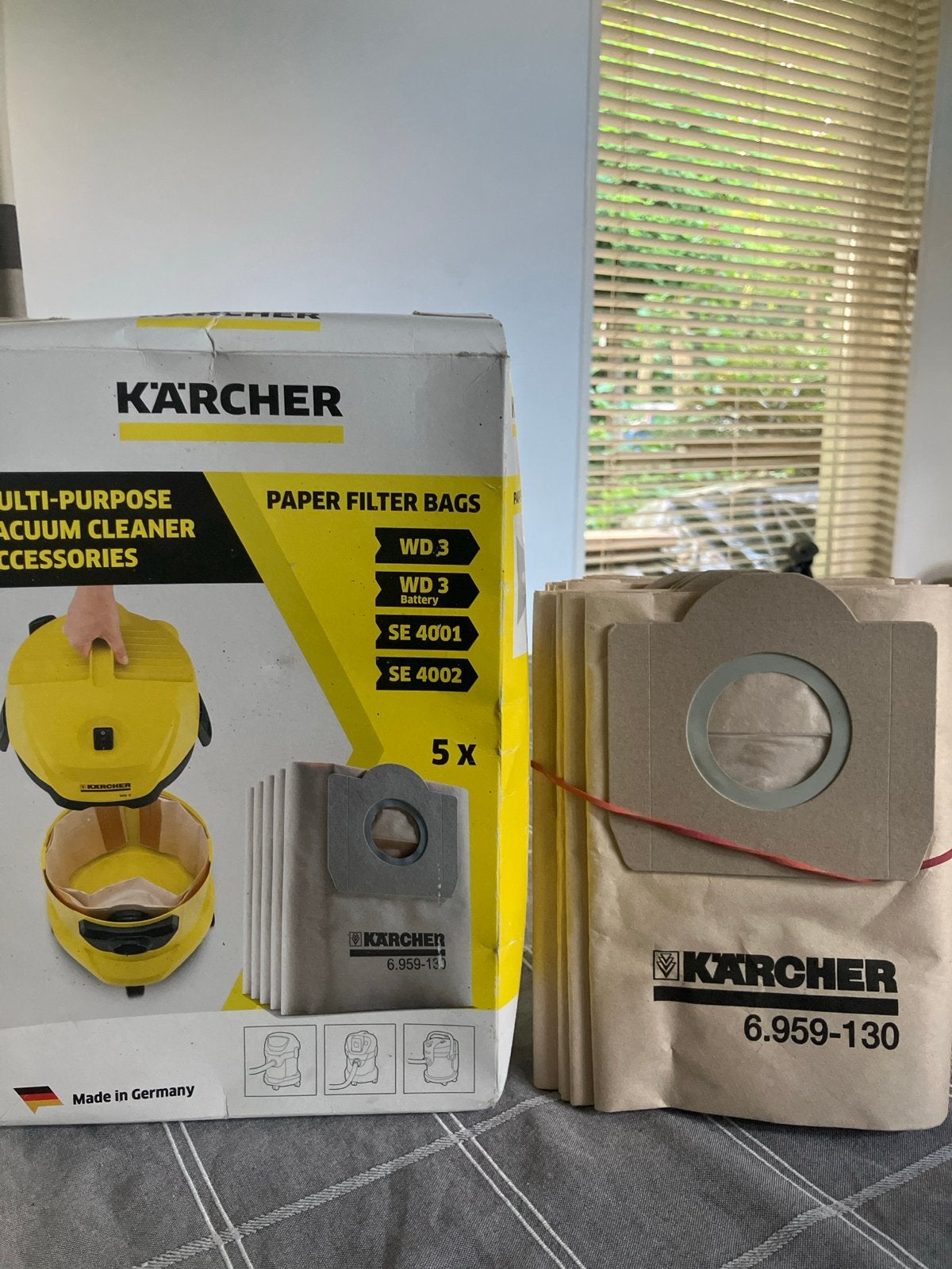 Kärcher papieren filterzakken voor WD 3, SE 4001, SE 4002, Stofzak, Kärcher, Overige typen, Nieuw