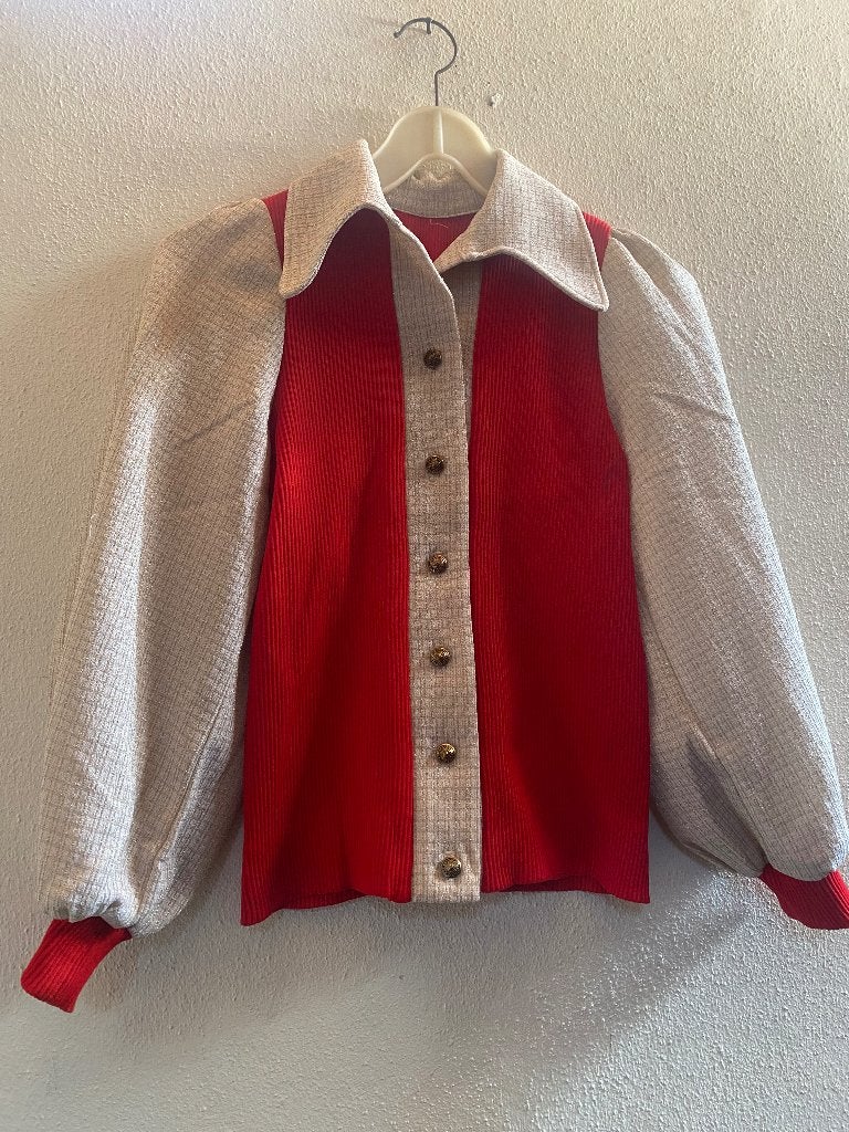 Vintage blouse dames maat 36, Onbekend., Onbekend, Ophalen of Verzenden, Onbekend