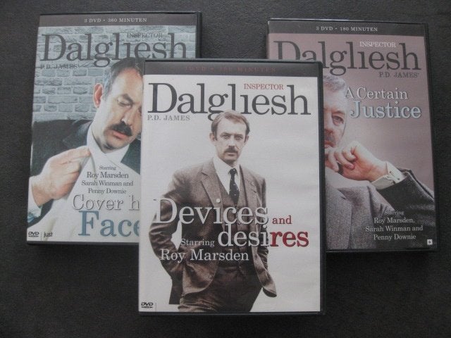 INSPECTOR DALGLIESH - P.D. JAMES - 3 BOXEN = 9 DVD'S, Vanaf 6 jaar, Ophalen, Zo goed als nieuw, Detective en Krimi