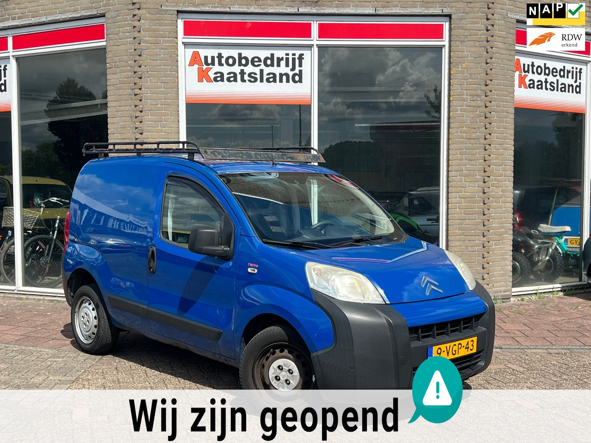 Citroen Nemo 1.4 HDi - MARGE BUS, Auto's, Voorwielaandrijving, Euro 5, Stof, Gebruikt
