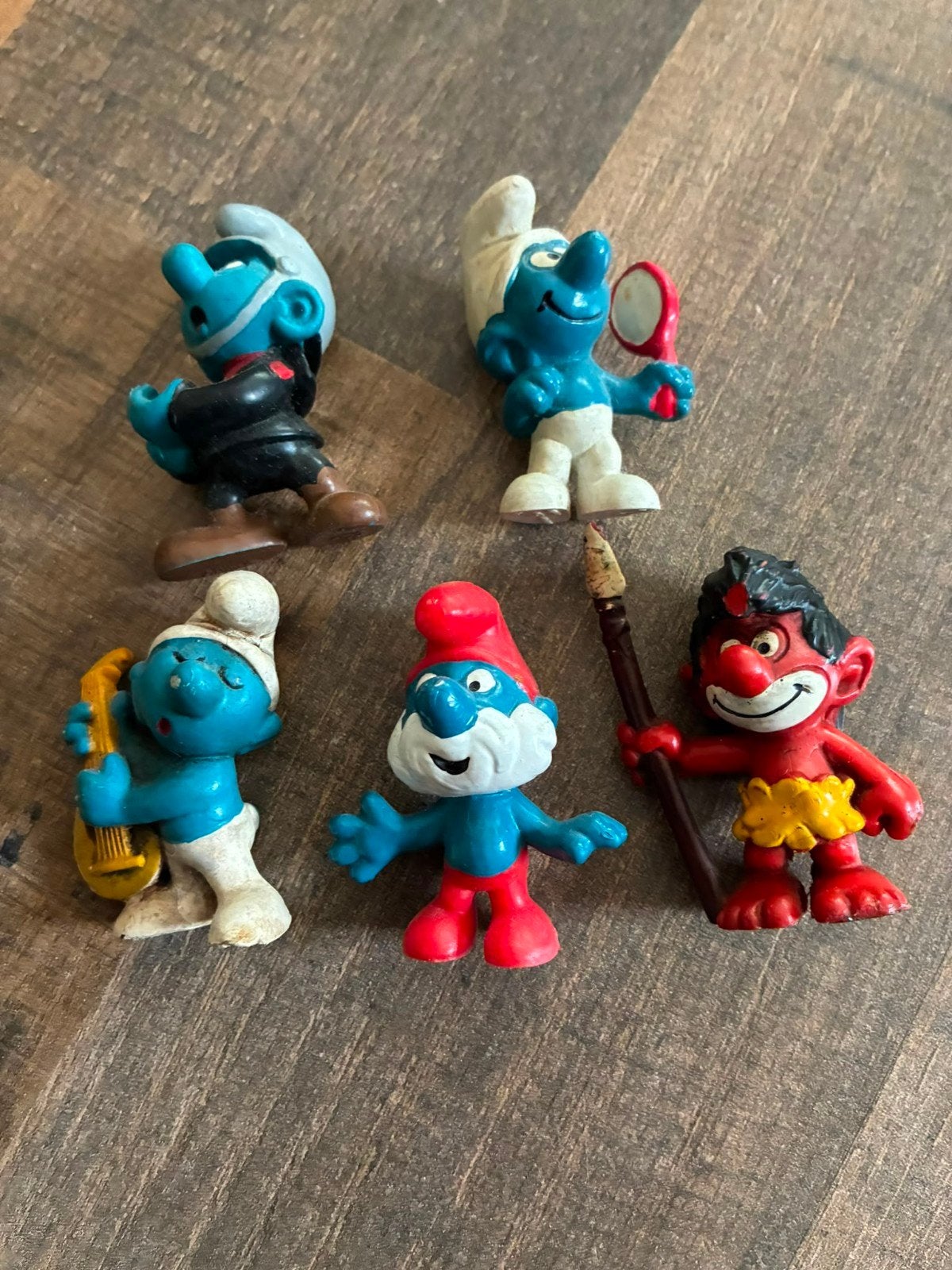 Smurfen beeldjes collectie - 5 stuks, Verzamelen, Smurfen, Ophalen