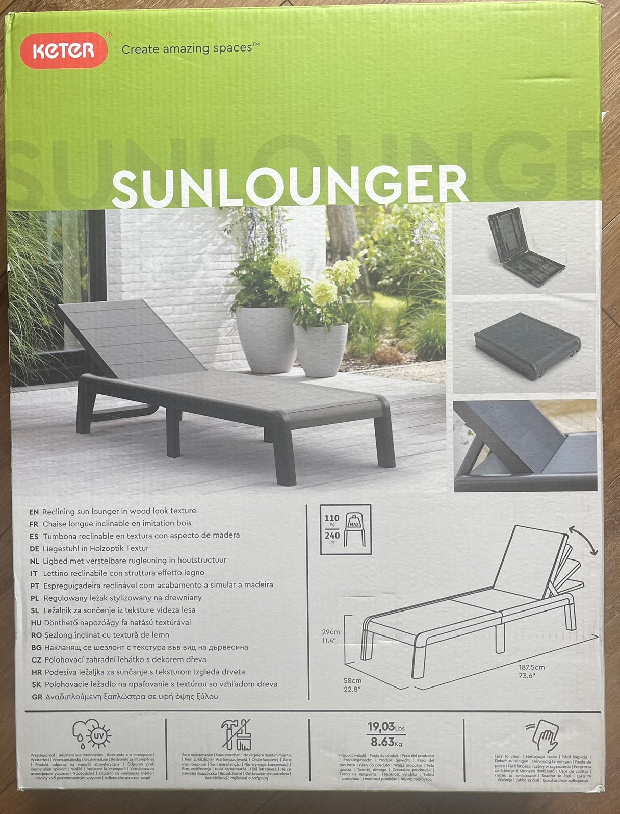 Loungebed, Tuin en Terras, Ophalen of Verzenden, Nieuw