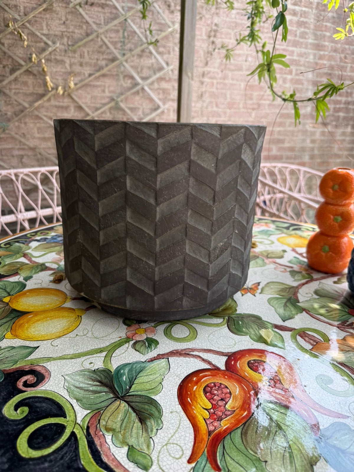 Bloempot binnen buiten, Tuin en Terras, Bloempotten, Ophalen, Rond, Binnen, Zo goed als nieuw