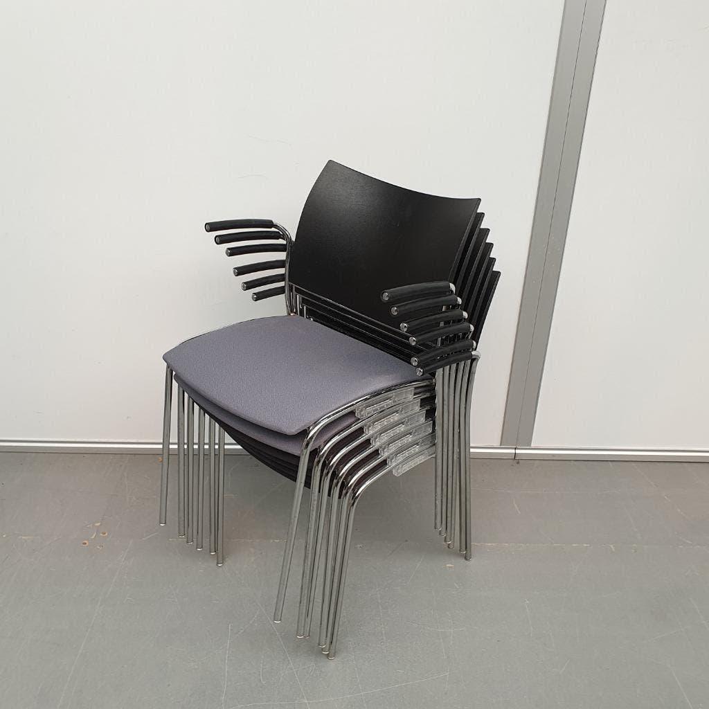 Ahrend Casala stoelen kantinestoel vergaderstoelen (6 stuks), Ophalen, Gebruikt, Stof, Vijf, Zes of meer stoelen