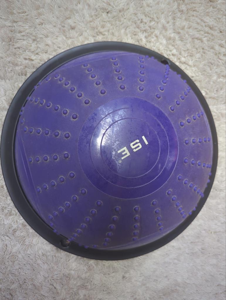 ISE Balansbord / Bosu Bal - Paars, Ophalen of Verzenden, Gebruikt, Buik, Balansbord