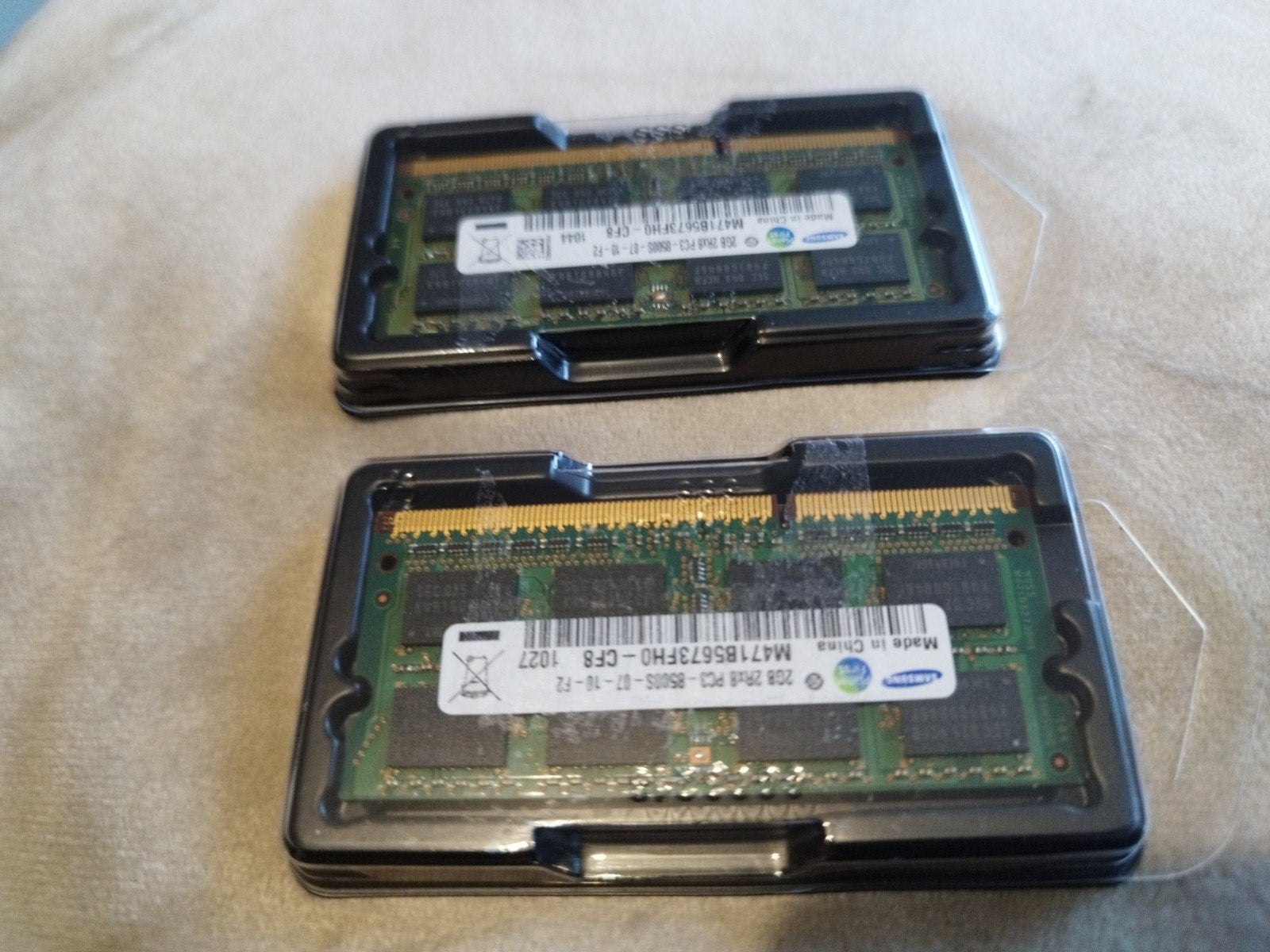 Samsung 2x 2GB DDR3 RAM Geheugen voor Laptop/Desktop, Gebruikt, DDR3, Ophalen of Verzenden, 2 GB