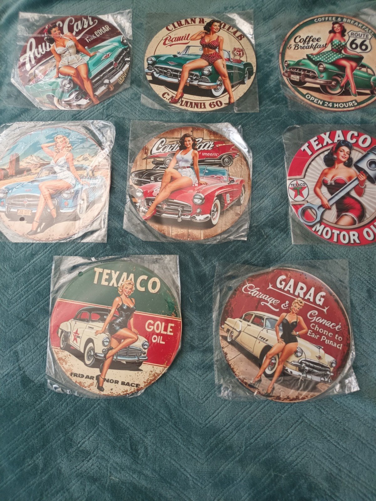 8 stuks(Diversen)Vintage Reclame Borden, Ophalen of Verzenden, Gebruikt, Overige
