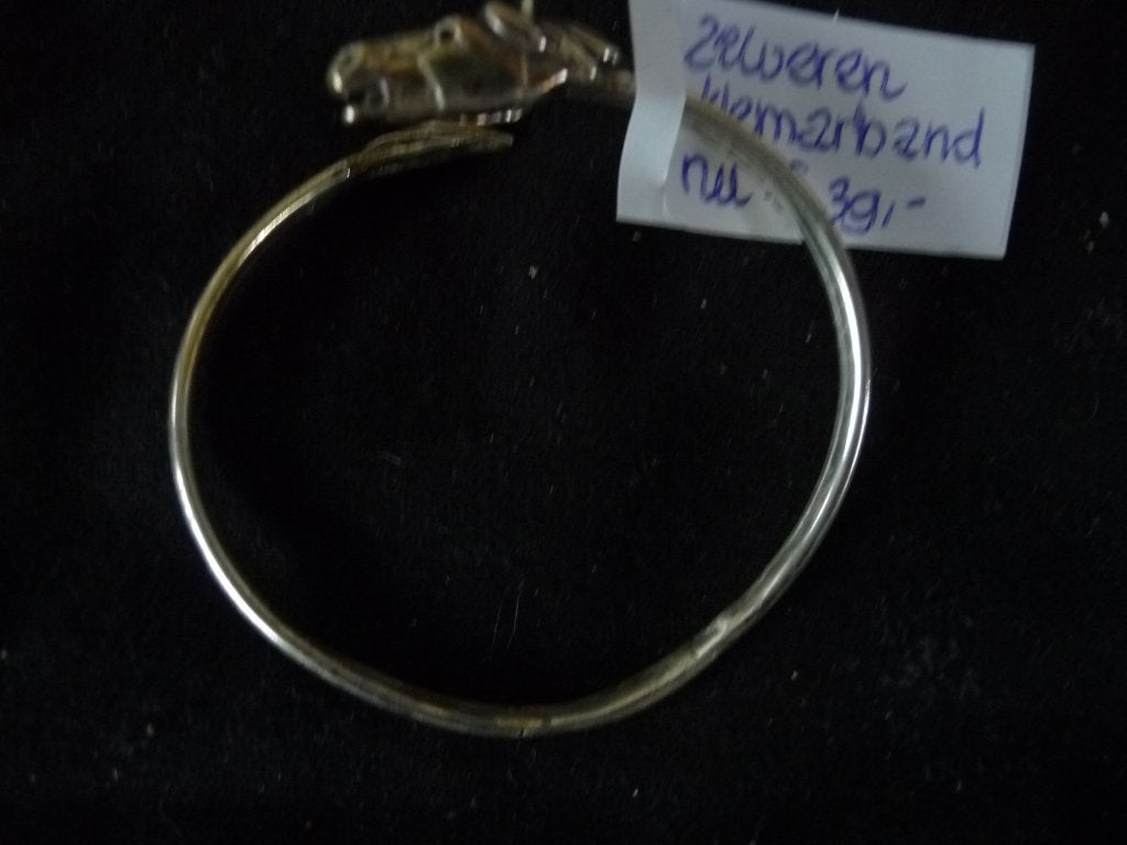 zilveren klemarmband paard van zilversmid, Ophalen of Verzenden
