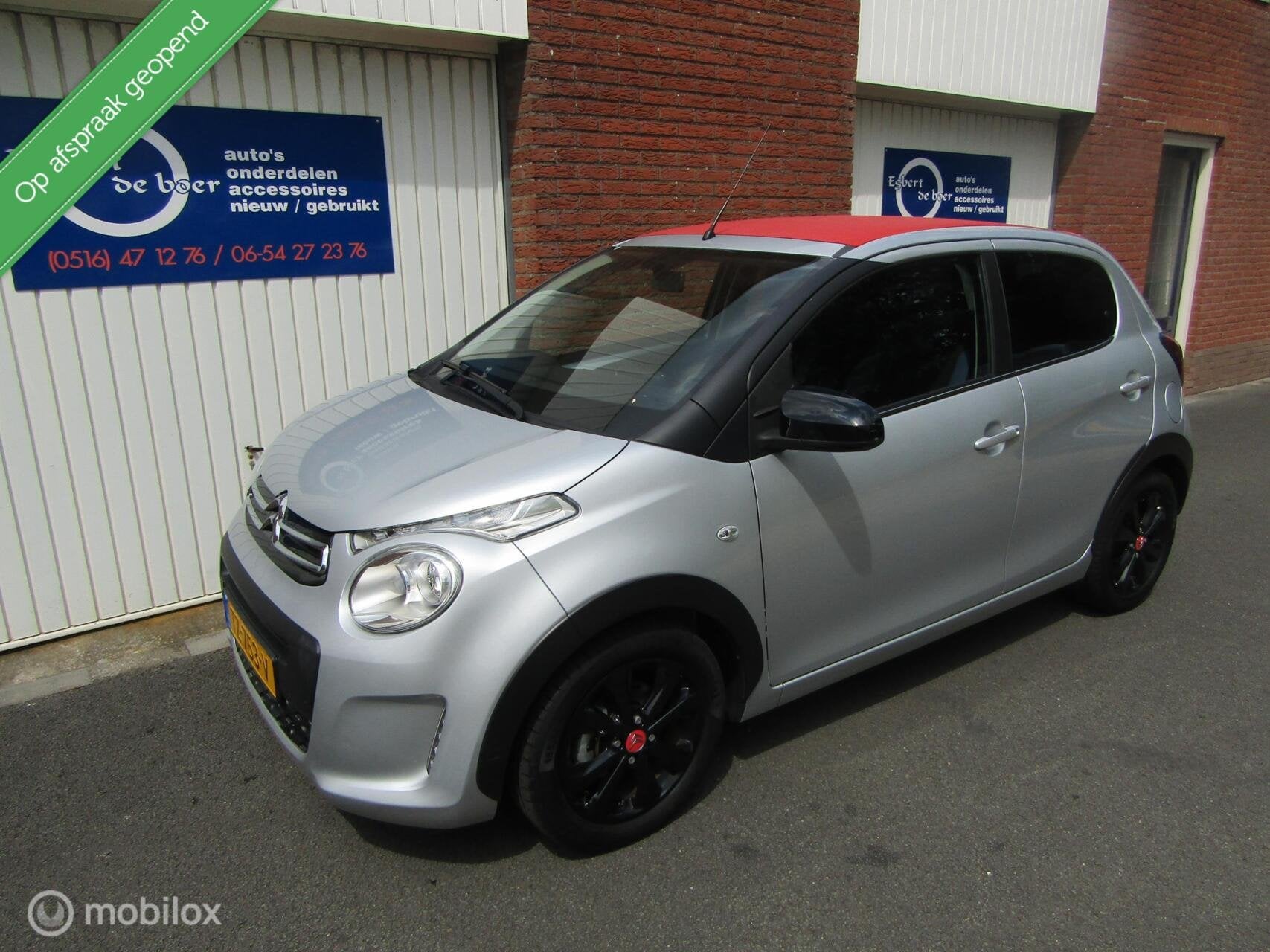 Citroen C1 1.0 VTi Airscape Urban Ride 2018 opendak 26421km!, Voorwielaandrijving, Gebruikt, 4 stoelen, C1