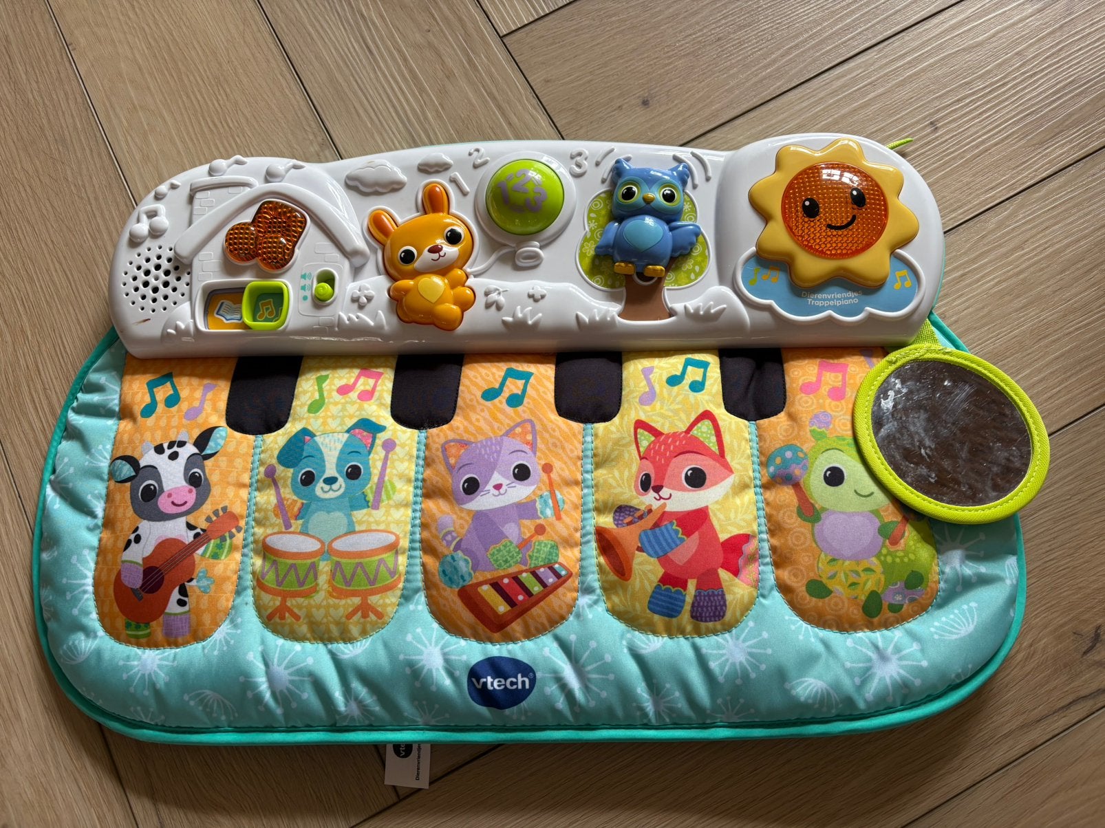 VTech Dierenvriendjes Trappelpiano speelmat, Ophalen of Verzenden, Zo goed als nieuw, 6 maanden tot 2 jaar