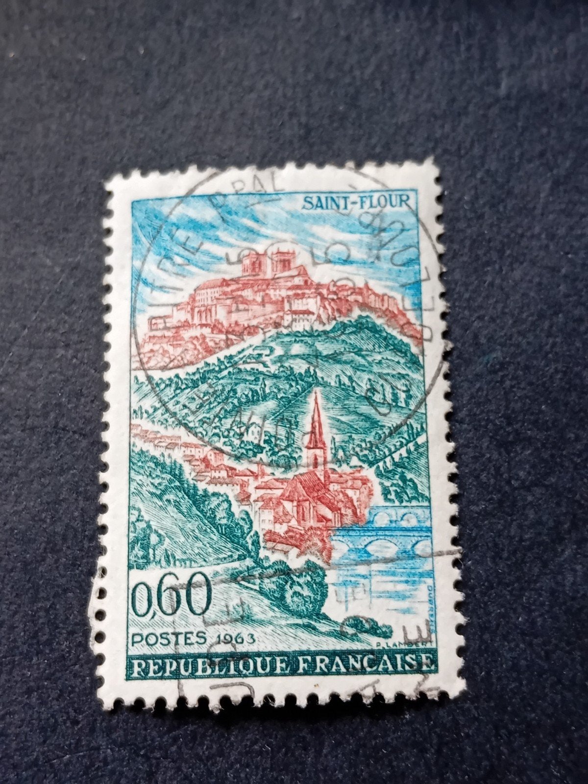 Franse postzegel Saint-Flour 1963, 0.60 centimes, Ophalen of Verzenden