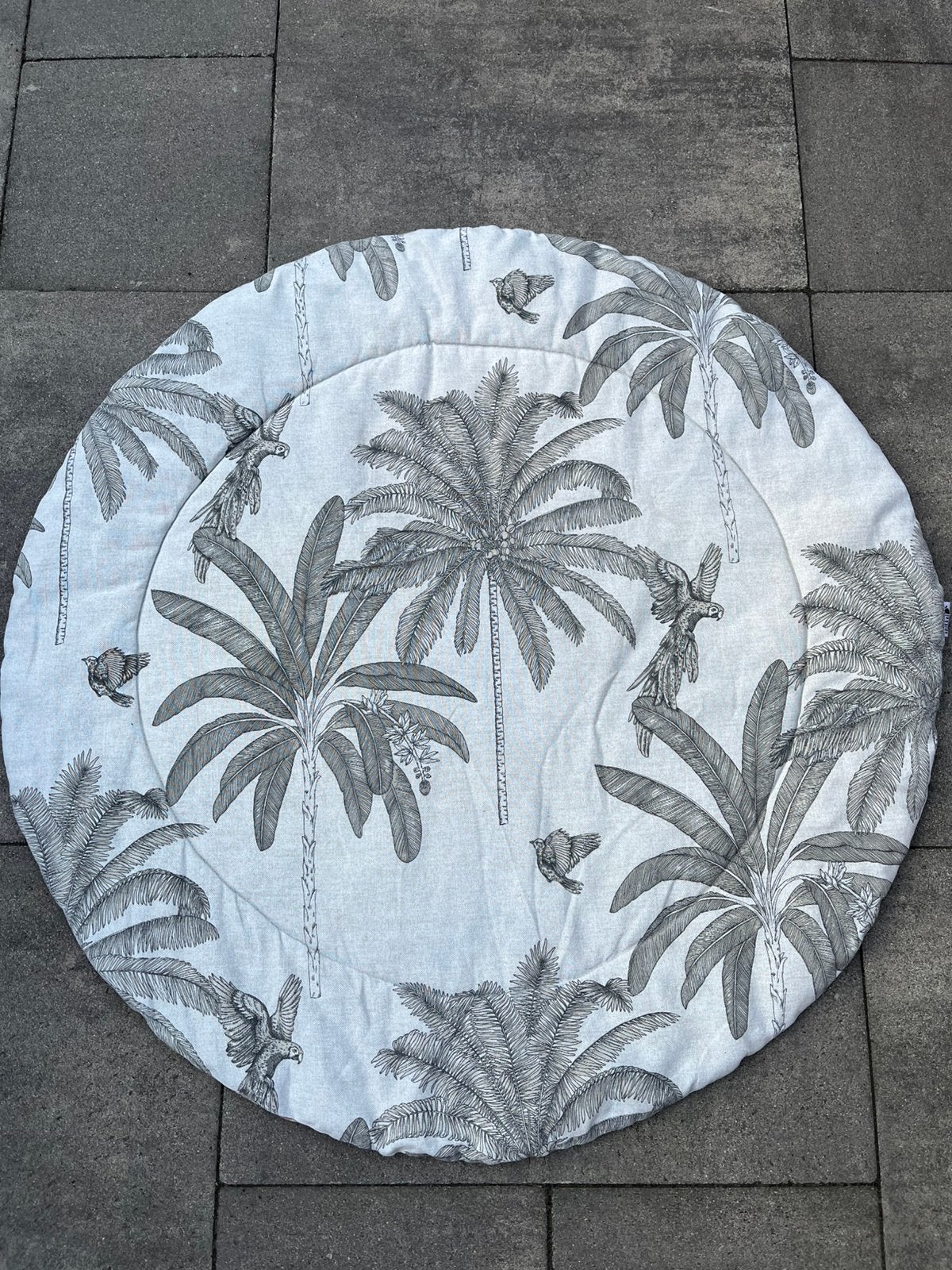 Rond boxkleed 2 prints, Ophalen, Zo goed als nieuw