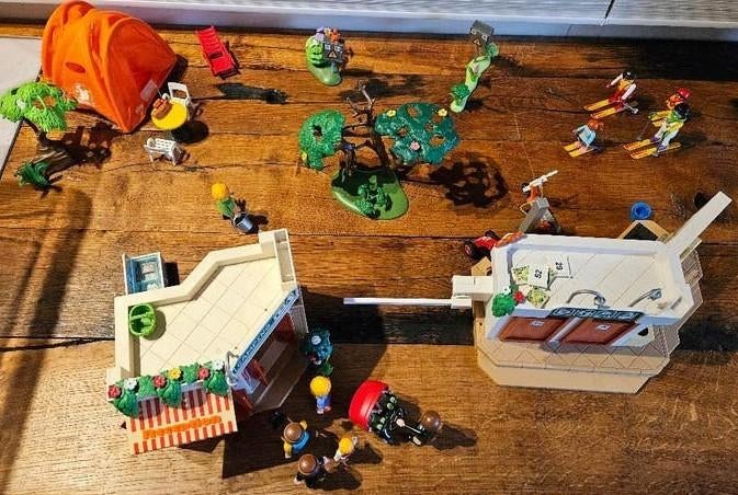 Playmobil camping 5432 met heel veel extra's, Ophalen of Verzenden, Zo goed als nieuw, Complete set