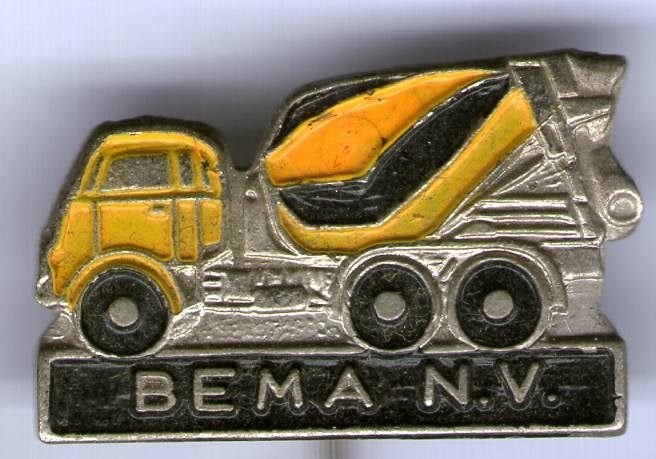 BEMA N.V. Betoncentrale vrachtwagen speldje ( D_257 ), Verzenden, Nieuw, Transport, Speldje of Pin