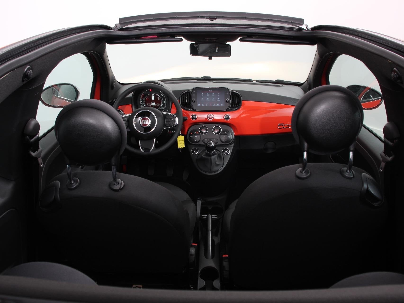 Fiat 500 C 1.0 Hybrid Cabrio Navigatie Climate Control Cruis, Auto's, Voorwielaandrijving, Stof, Gebruikt, Euro 6